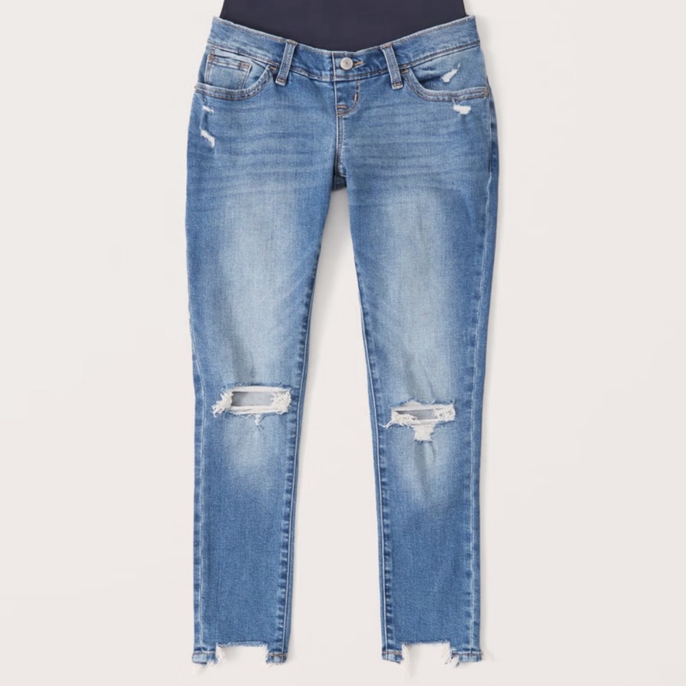 NEW Abercrombie & Fitch Maternity Super Skinny Ankle Jean